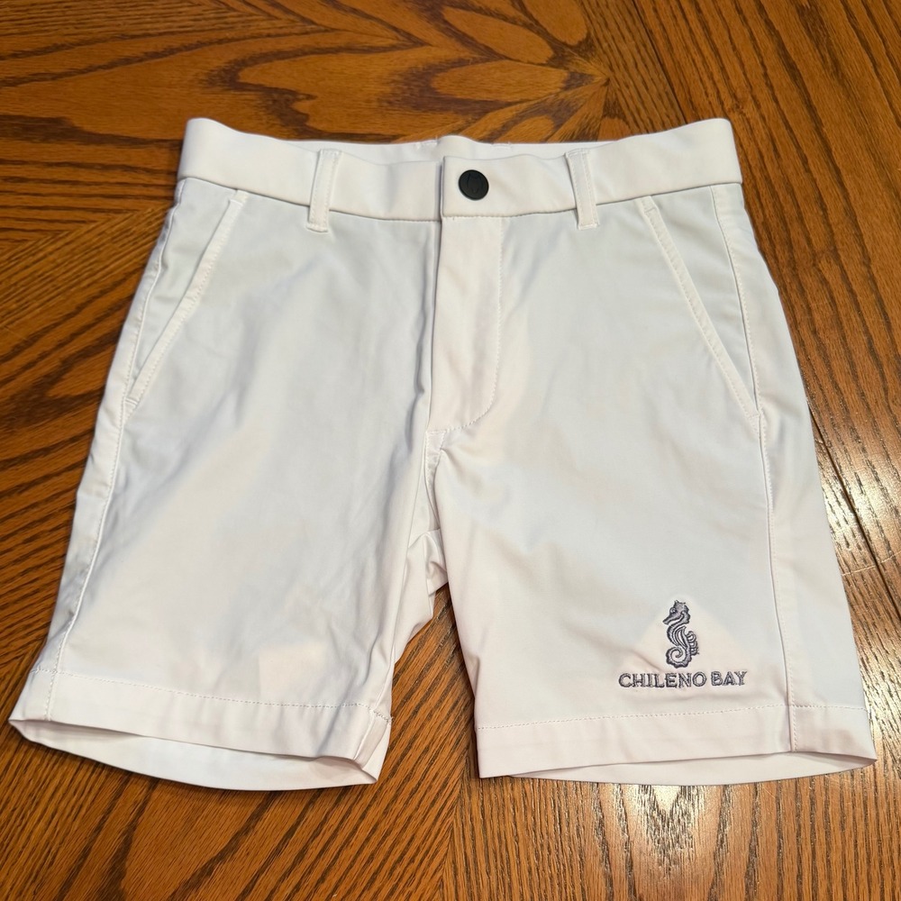 Greyson Boys Golf Shorts Size 4 Off White Stretch Performance‎ Chileno Bay